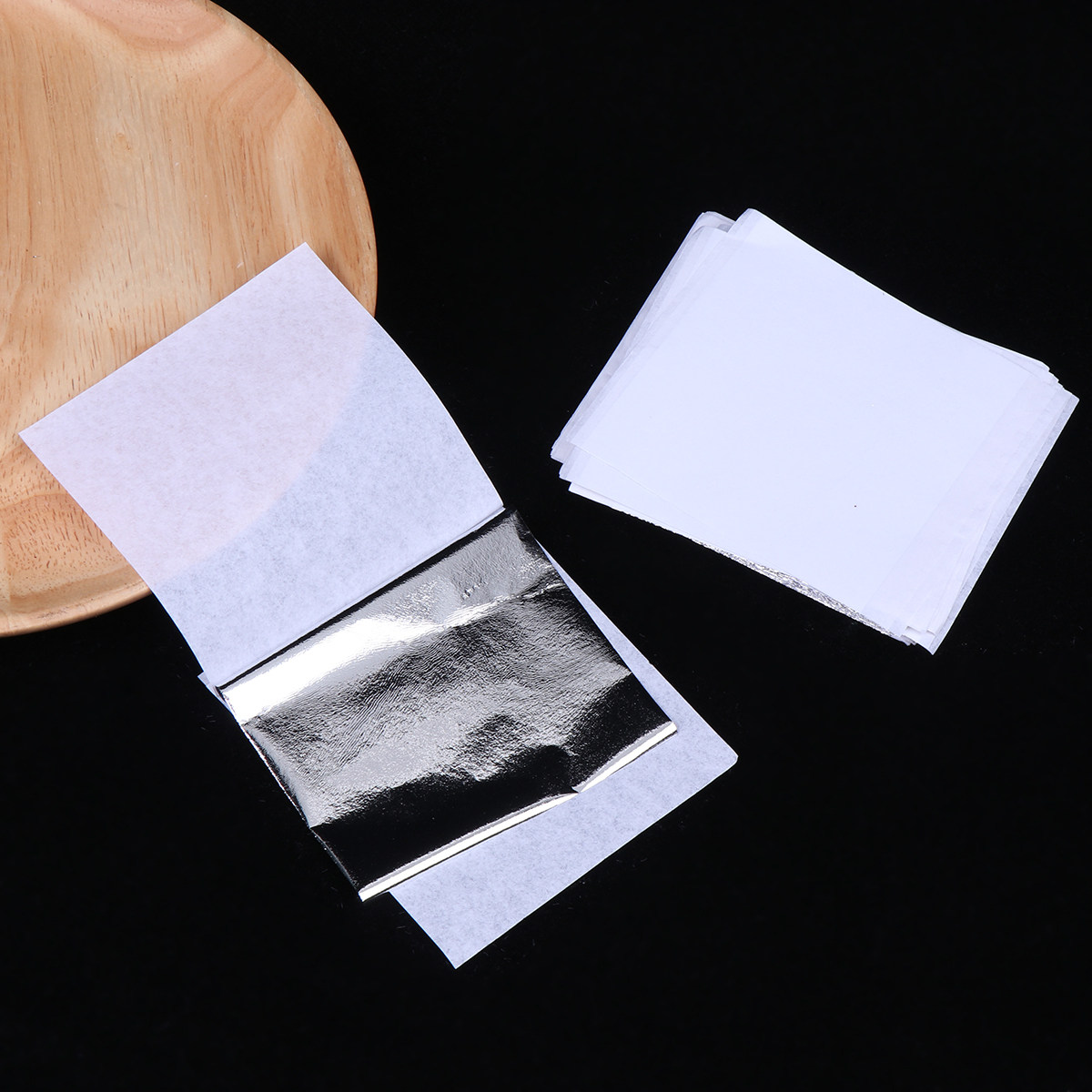 100 Sheets 9x9cm Imitation Sil - Art Craft With Leaves 评论和价格