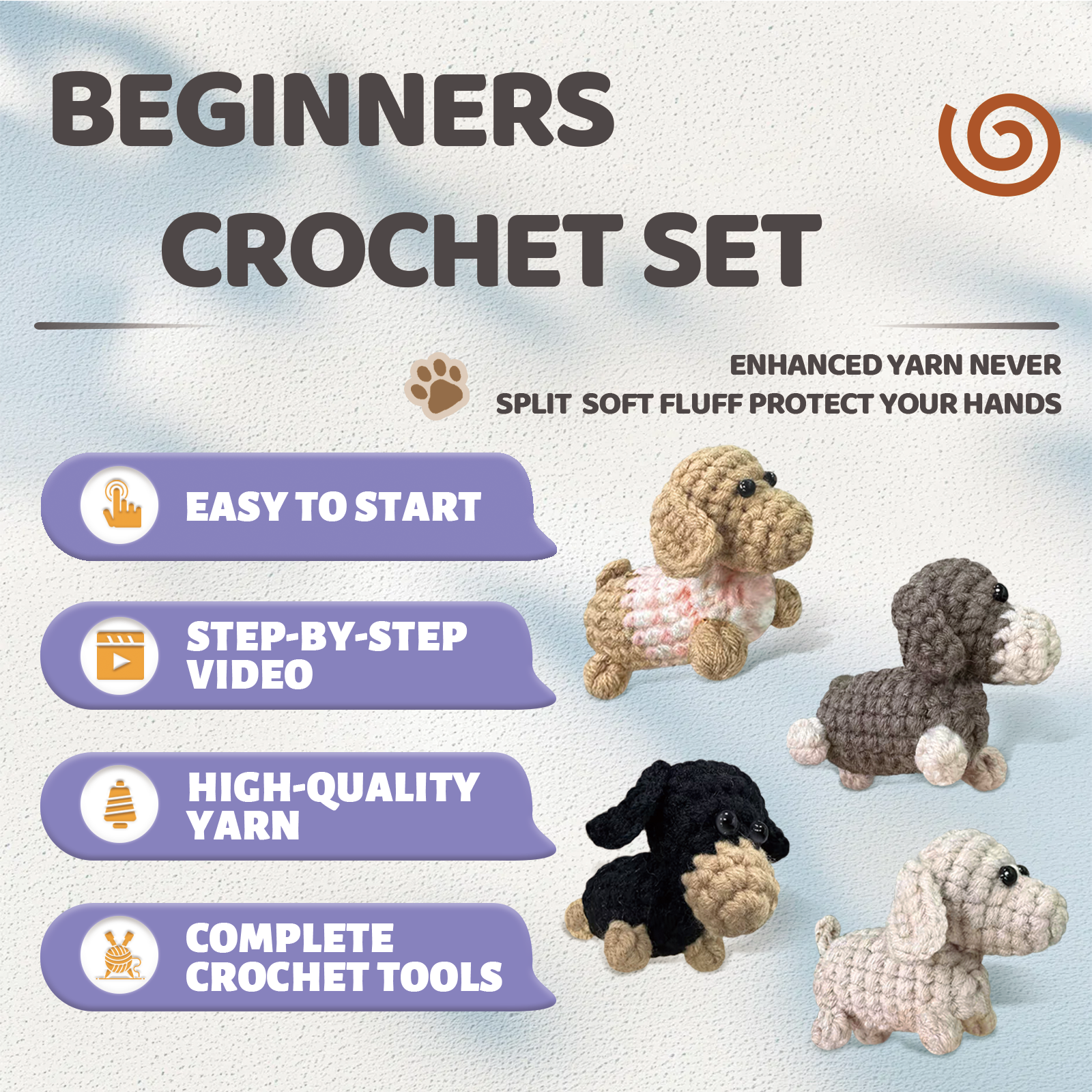 YAMAXIN 4PC Dog Crochet Needle - Art Craft Easy 评论和价格