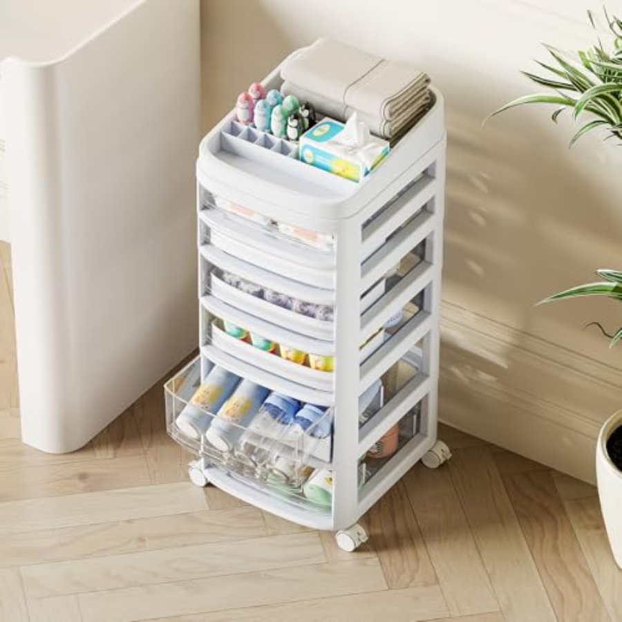 Rolling Cart with 6 Drawers Cl - Art & Craft Paper Ideas For Kids 评论和价格
