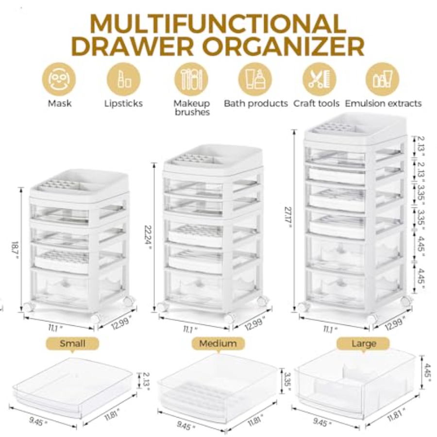 Rolling Cart with 6 Drawers Cl - Art & Craft Paper Ideas For Kids 评论和价格