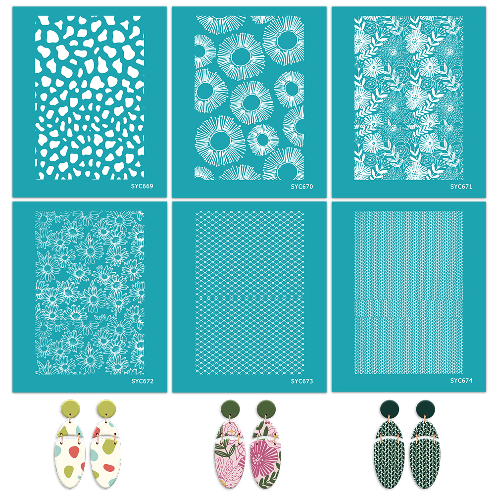 6 Styles Boho Floral Silk Scre - Silk Screen Printing 评论和价格