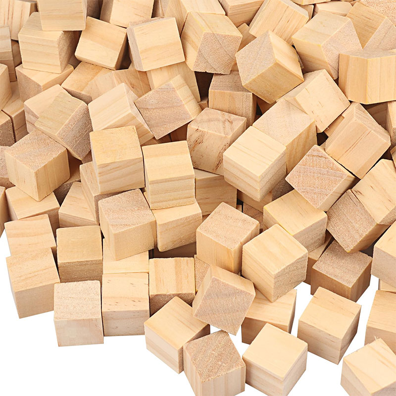 5-100pcs Unfinished Wooden Blo - Art Craft 2 Year Olds 评论和价格