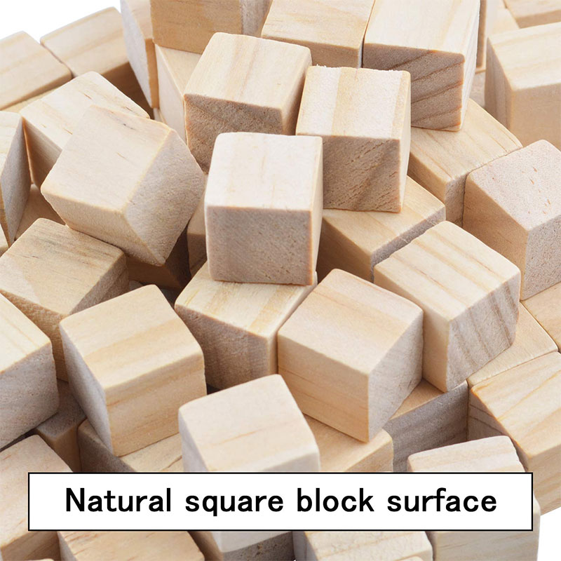 5-100pcs Unfinished Wooden Blo - Art Craft 2 Year Olds 评论和价格