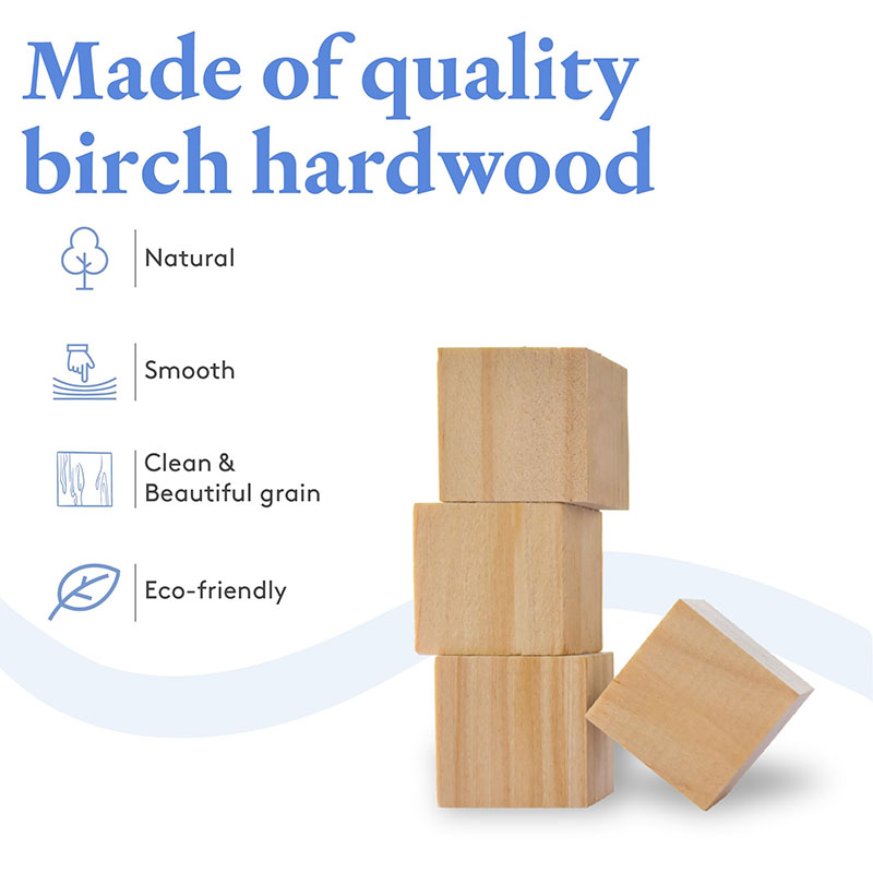 5-100pcs Unfinished Wooden Blo - Art Craft 2 Year Olds 评论和价格