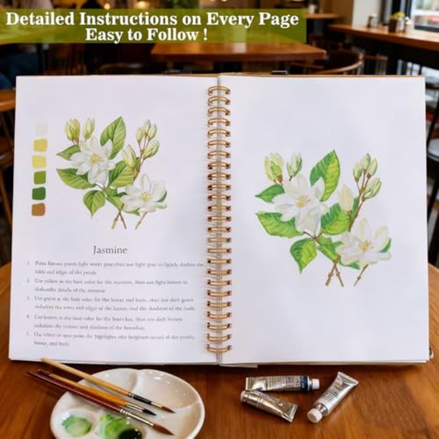 Watercolor Workbooks Coloring  - Art Craft Easy 评论和价格