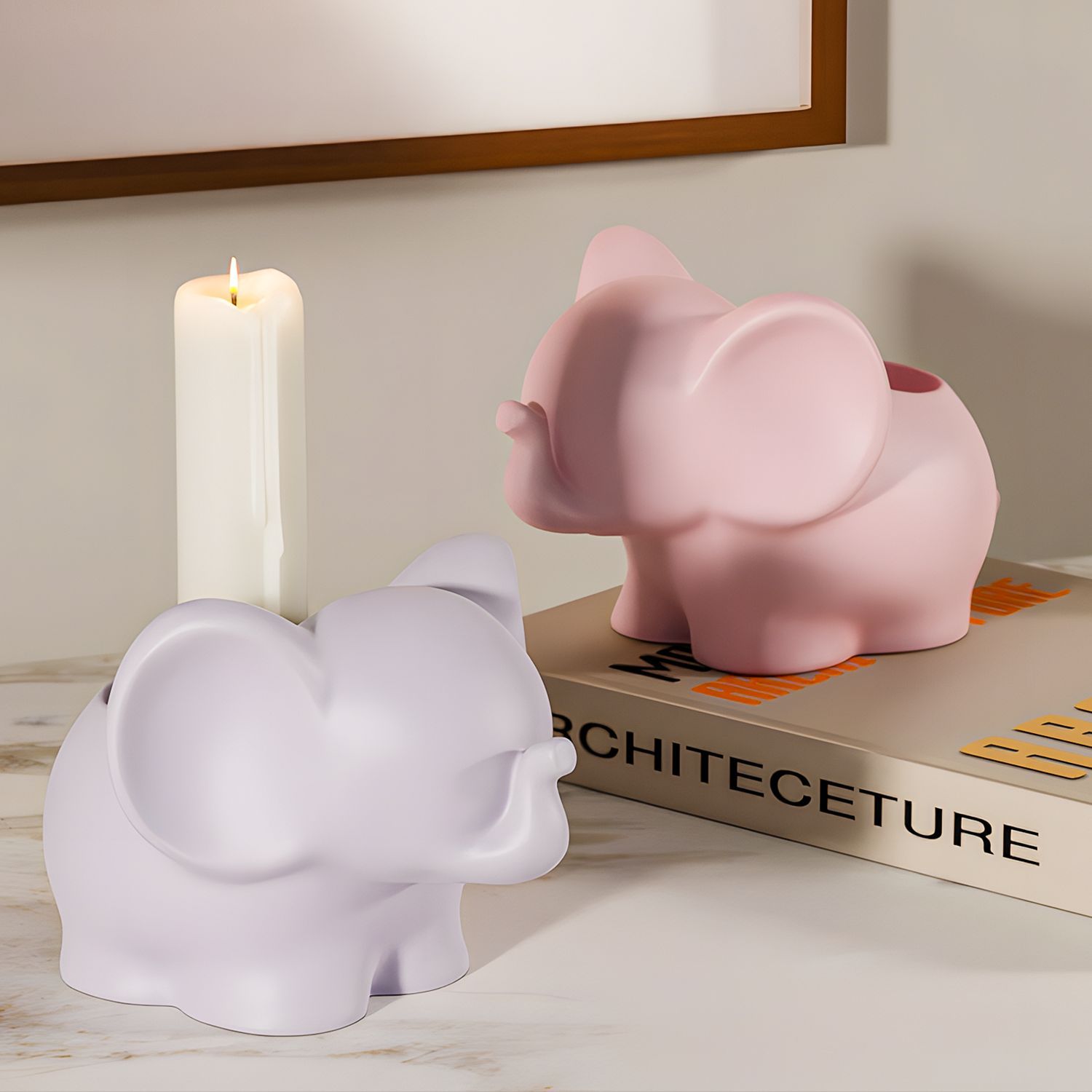 DIY Elephant Storage Cup Resin - Art Craft Vase 评论和价格