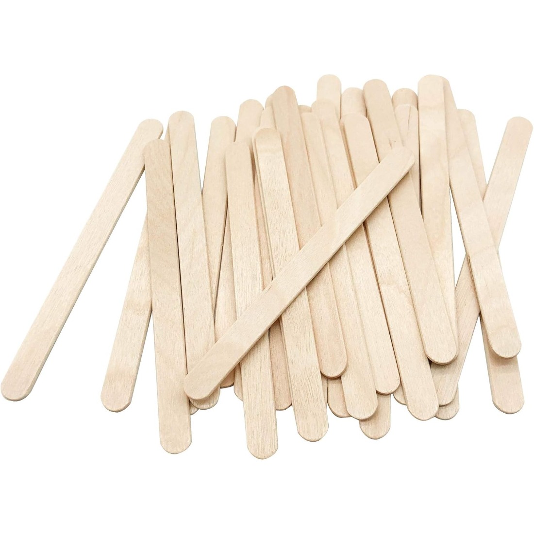 200Pcs Smooth Birch Wooden Sti - Art Craft Ice Cream 评论和价格