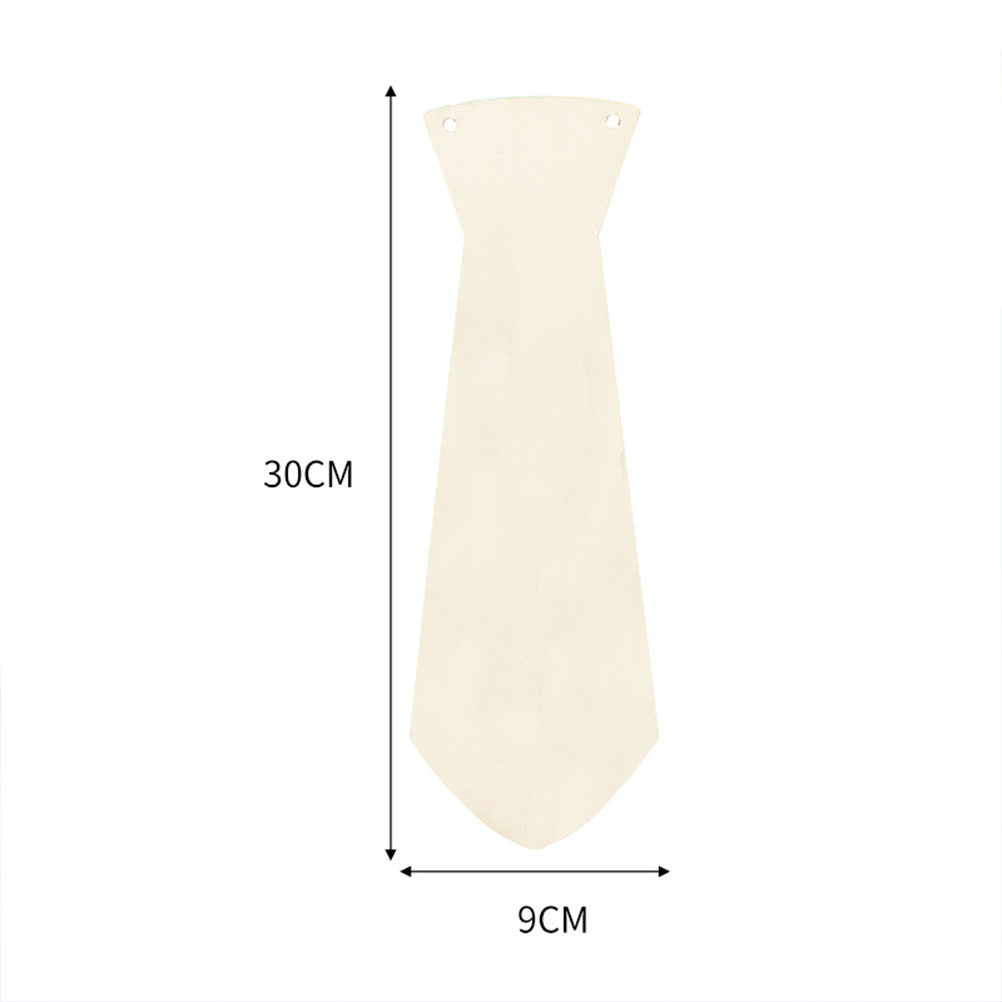 5Pcs Wooden Necktie Hand Paint - Art And Craft For Father'S Day 评论和价格