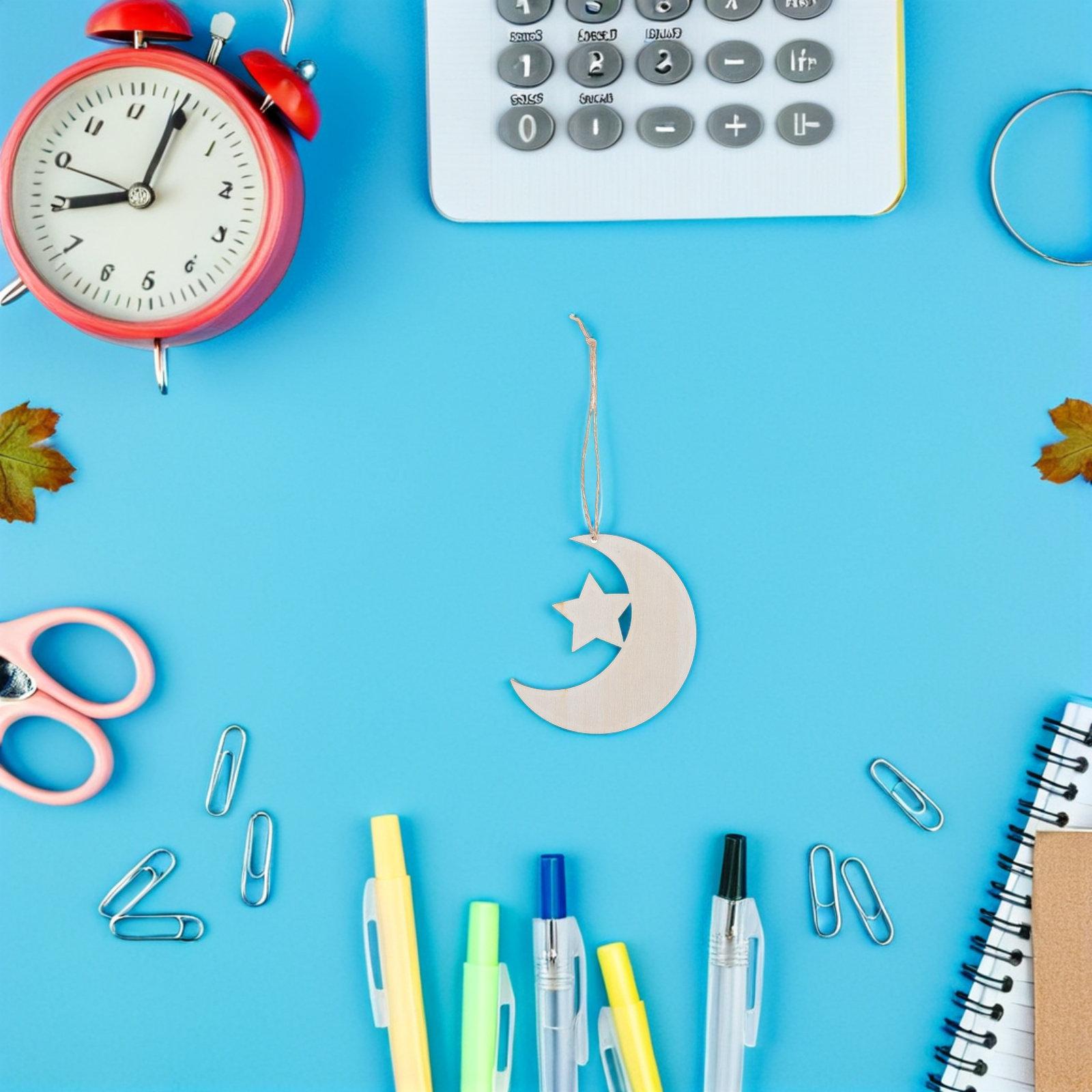 40Pcs Blank Wooden Moon and St - Art And Craft For Nursery 评论和价格