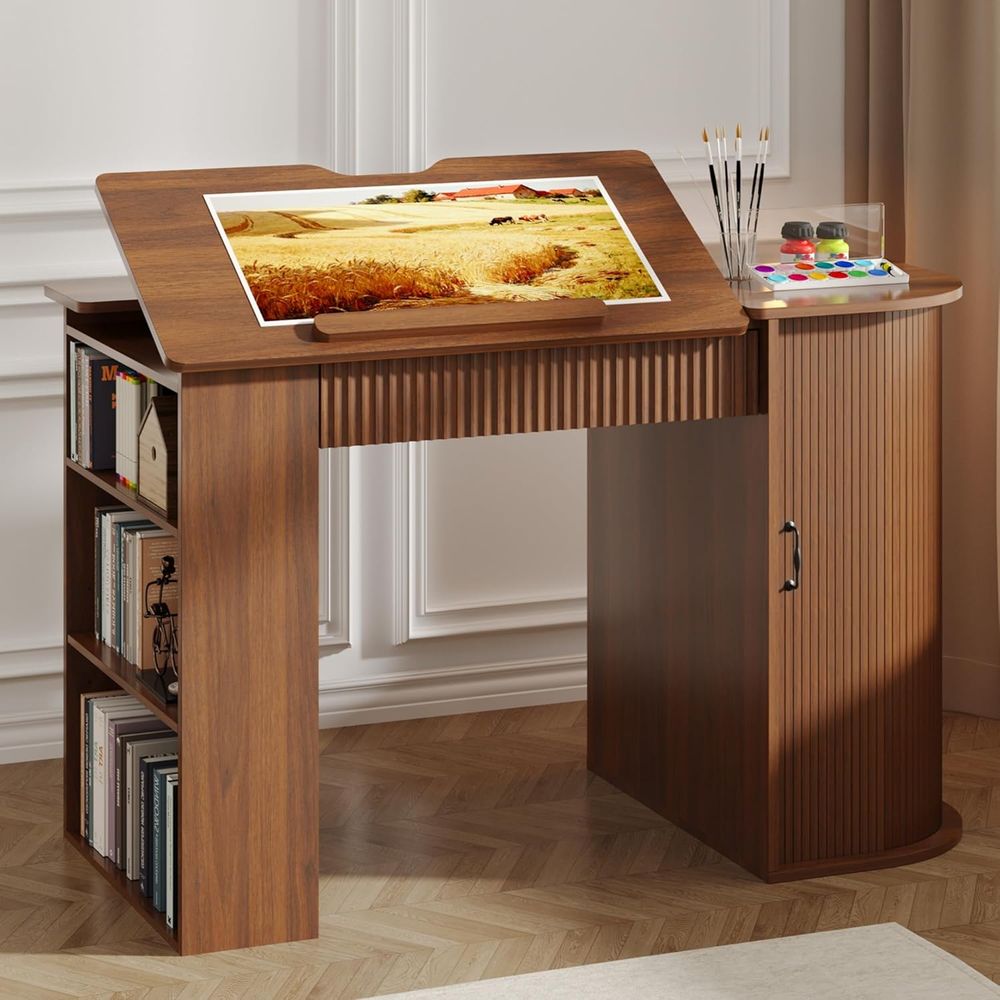 Storage Cabinet Desk with Shel - Art & Craft Of Problem Solving 评论和价格