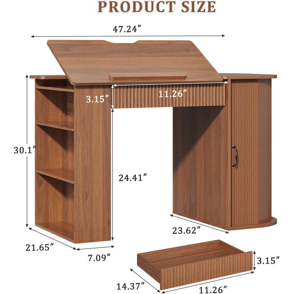 Storage Cabinet Desk with Shel - Art & Craft Of Problem Solving 评论和价格