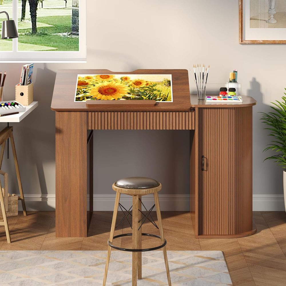 Storage Cabinet Desk with Shel - Art & Craft Of Problem Solving 评论和价格