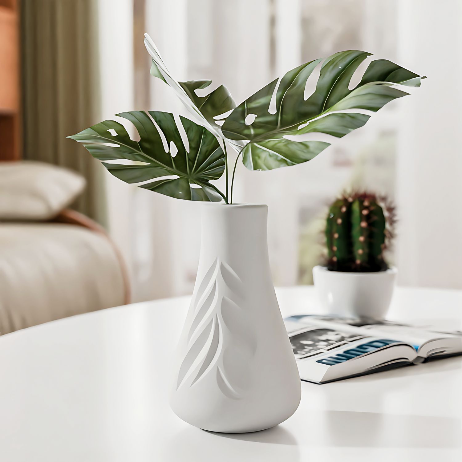 Leaf Texture Vase Silicone Mol - Art Craft With Leaves 评论和价格