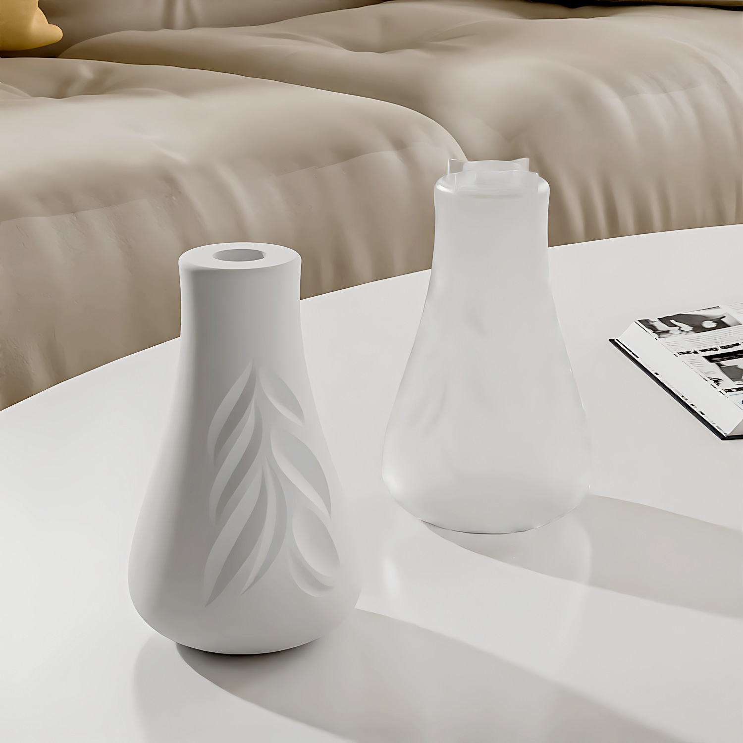 Leaf Texture Vase Silicone Mol - Art Craft With Leaves 评论和价格