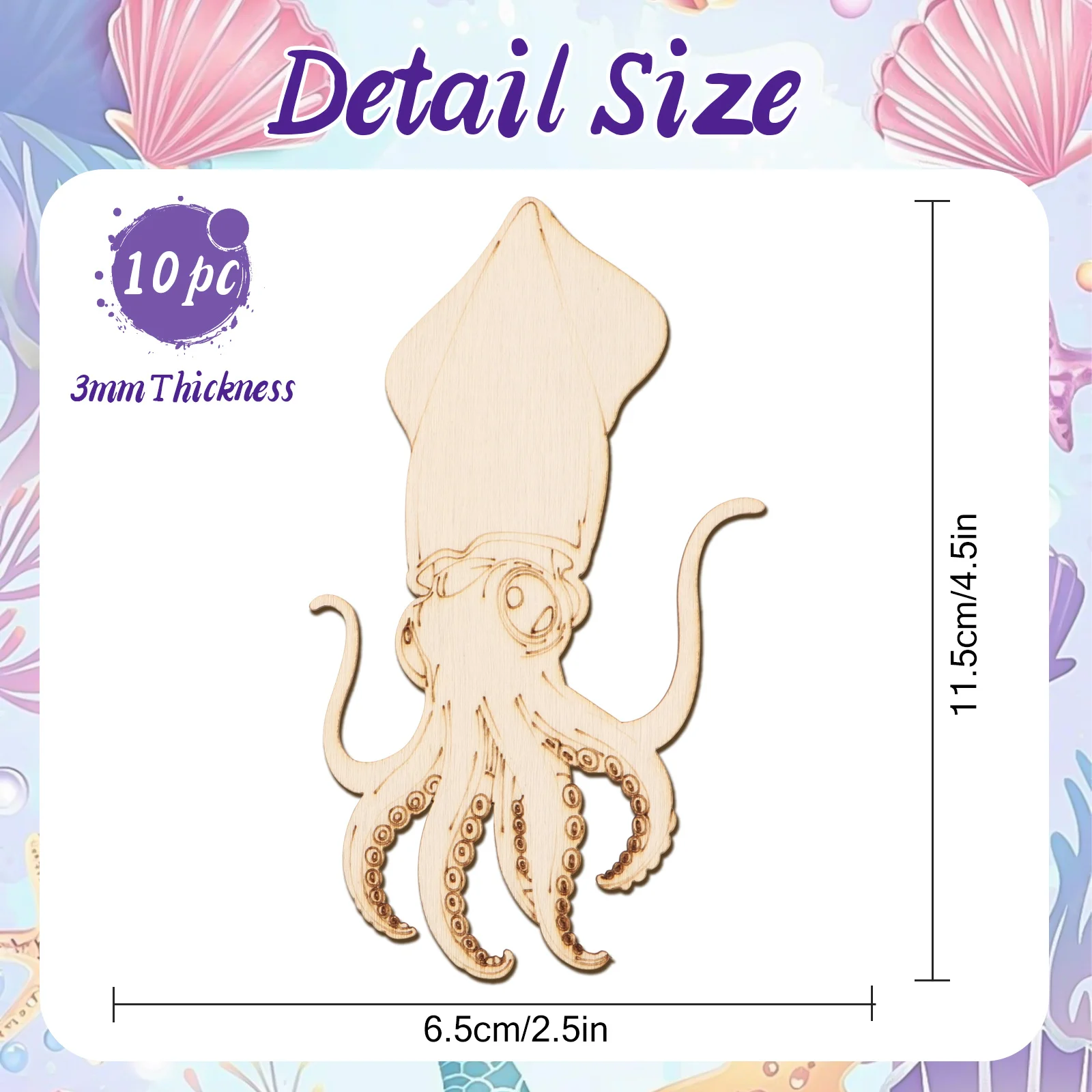 10pcs/set Unfinished Wood Craf - Art & Craft Paper Ideas For Kids 评论和价格