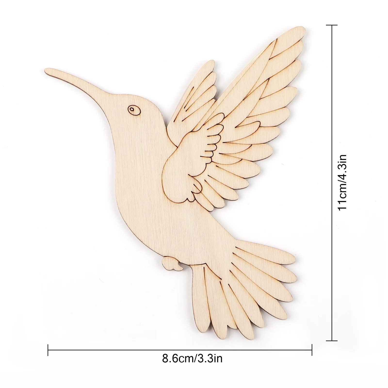 10pcs Unfinished Wood Animal B - Art & Craft Paper Ideas For Kids 评论和价格