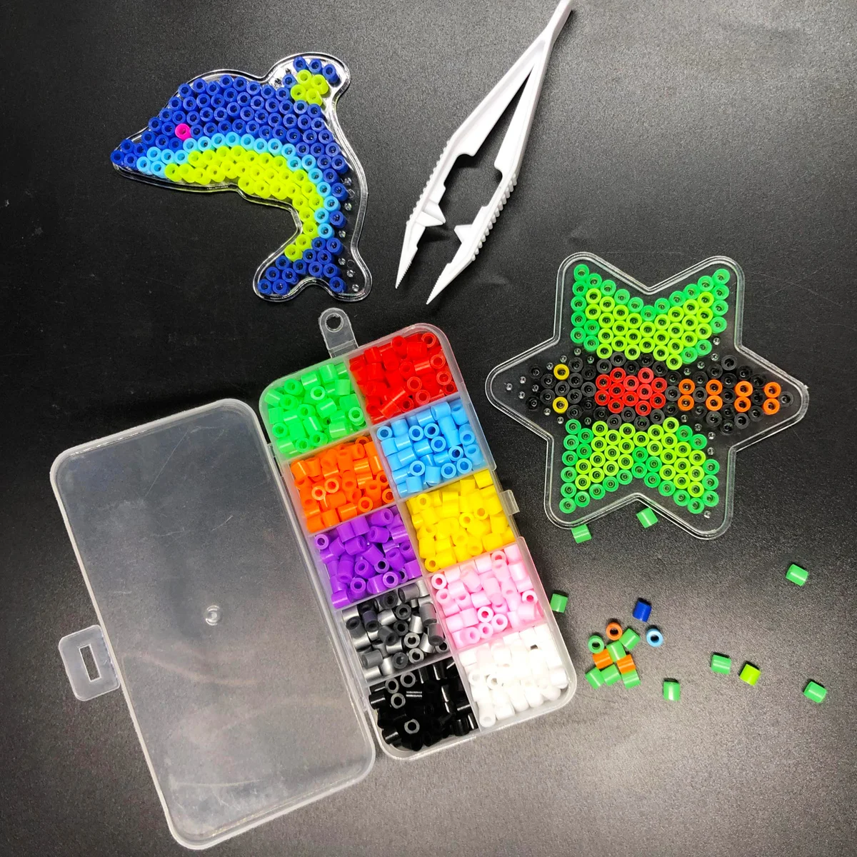 Fuse Beads Kit 900Pcs 10 Color - Art Craft Class 评论和价格