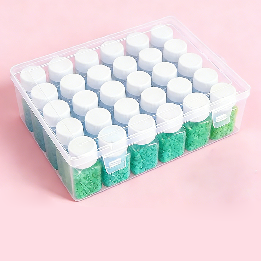 30 Pcs 30ML Square Bottle Diam - Art Craft Organizer 评论和价格