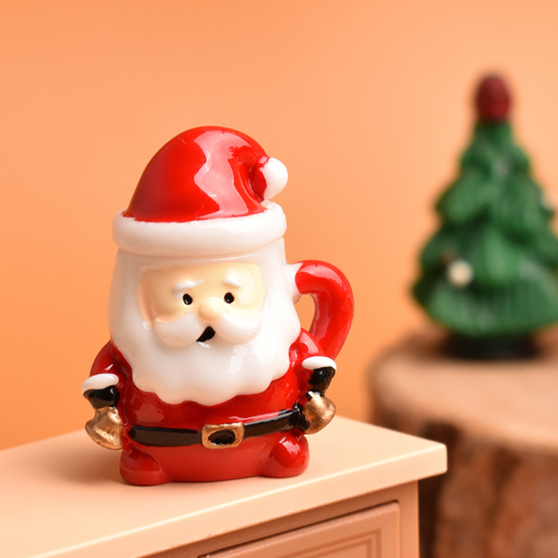Mini Santa Teacup Ornament - R - Art Craft Decoration 评论和价格