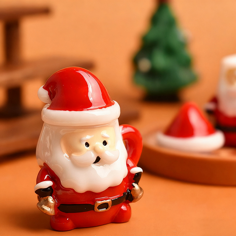 Mini Santa Teacup Ornament - R - Art Craft Decoration 评论和价格