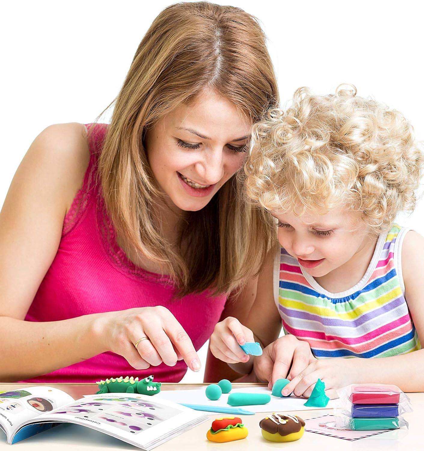 24 Colors Air Dry Clay Kit for - Art & Craft Paper Ideas For Kids 评论和价格