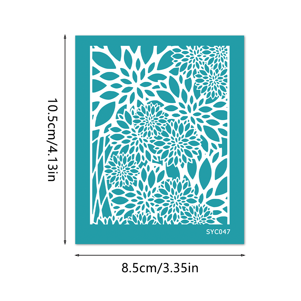 1Sheet Rose Leaves Pattern Cla - Silk Screen Printing 评论和价格