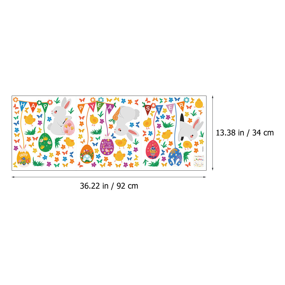 Easter Wall Sticker Decor Happ - Art And Craft For Nursery 评论和价格