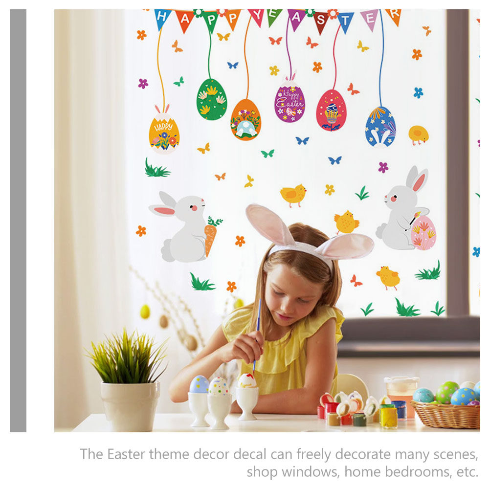 Easter Wall Sticker Decor Happ - Art And Craft For Nursery 评论和价格