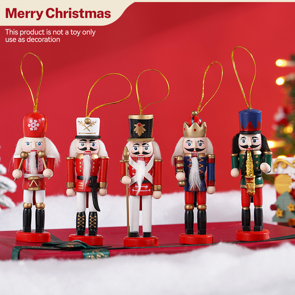 5pcs Mini Nutcracker Ornaments - Art Craft Village 评论和价格