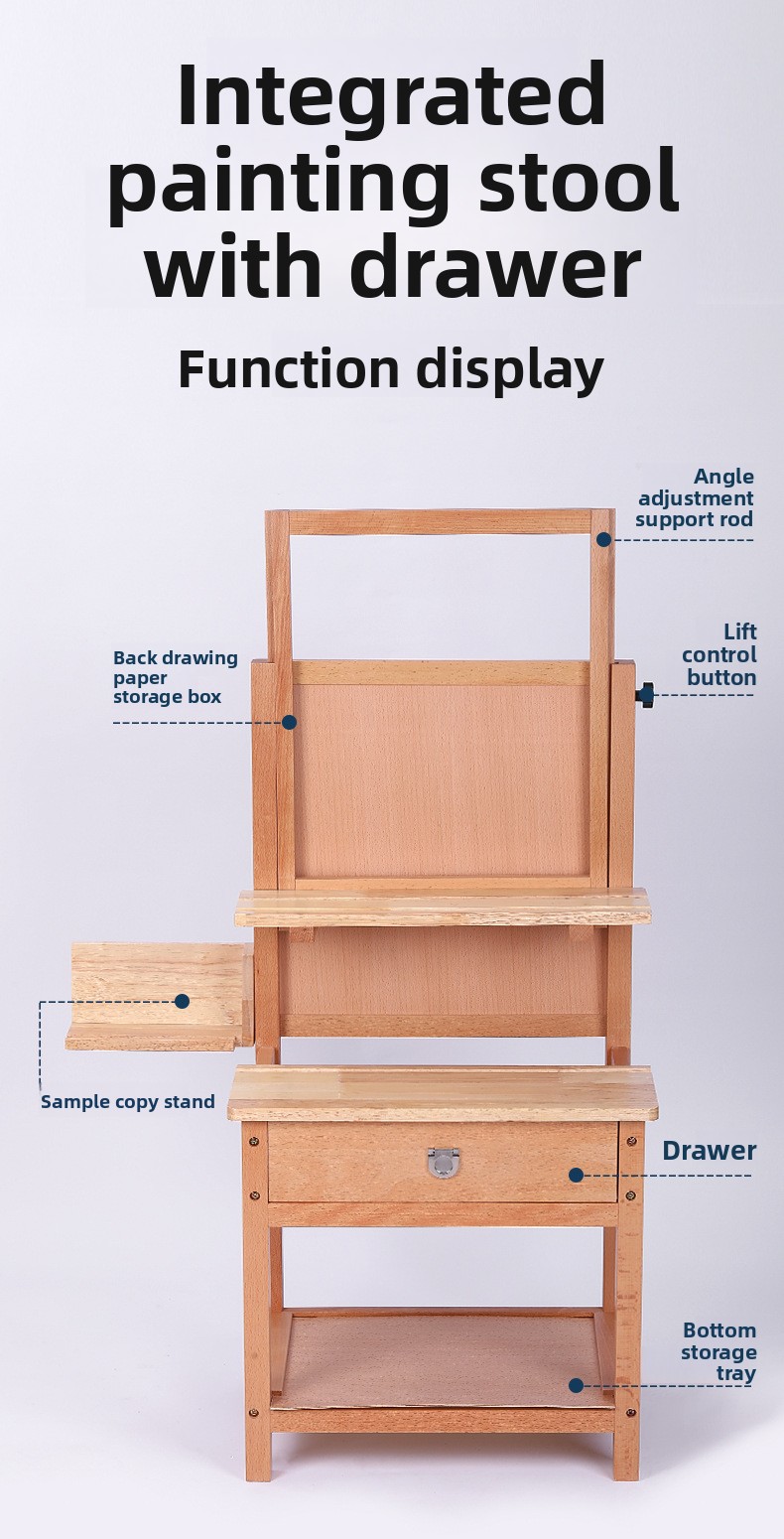 HXL integrated painting stool  - Art & Craft Paper Ideas For Kids 评论和价格