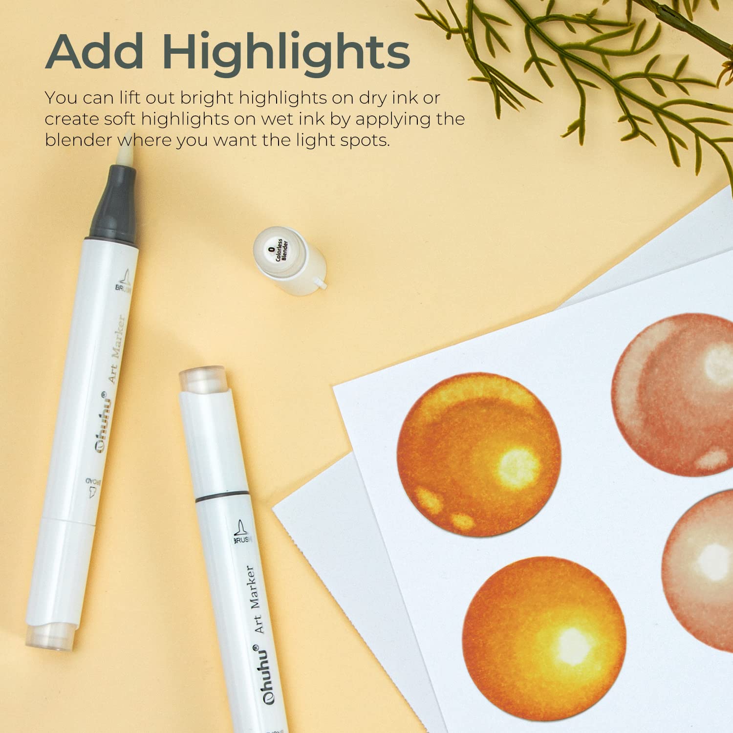 Ohuhu Honolulu Colorless Blend - Alcohol Ink Set 评论和价格