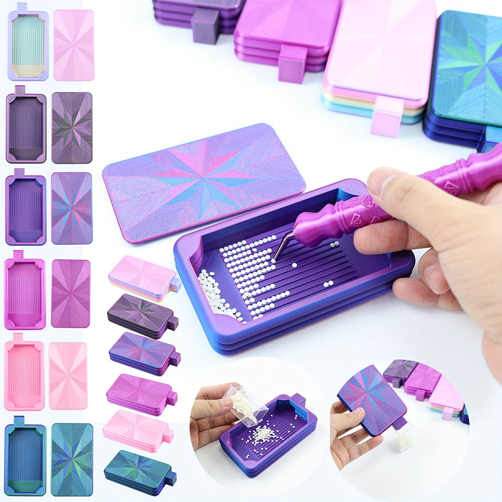 Gradient Color Diamond Art Tra - Art Craft Organizer 评论和价格