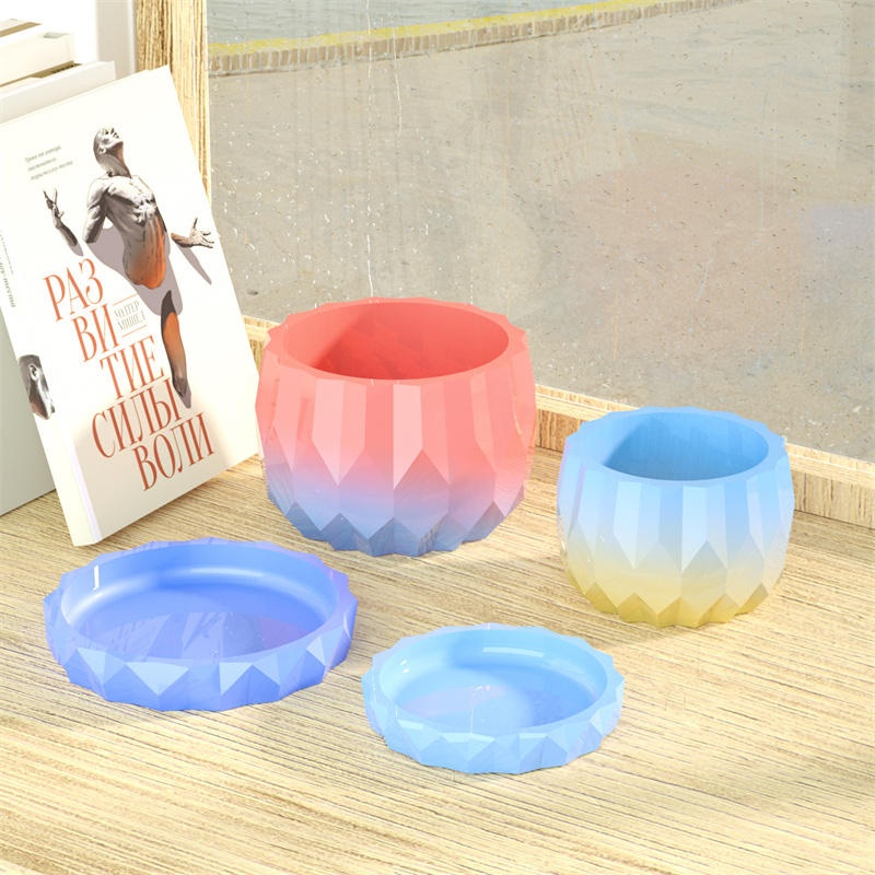 1 Set Silicone Planter Molds F - Art Craft Vase 评论和价格