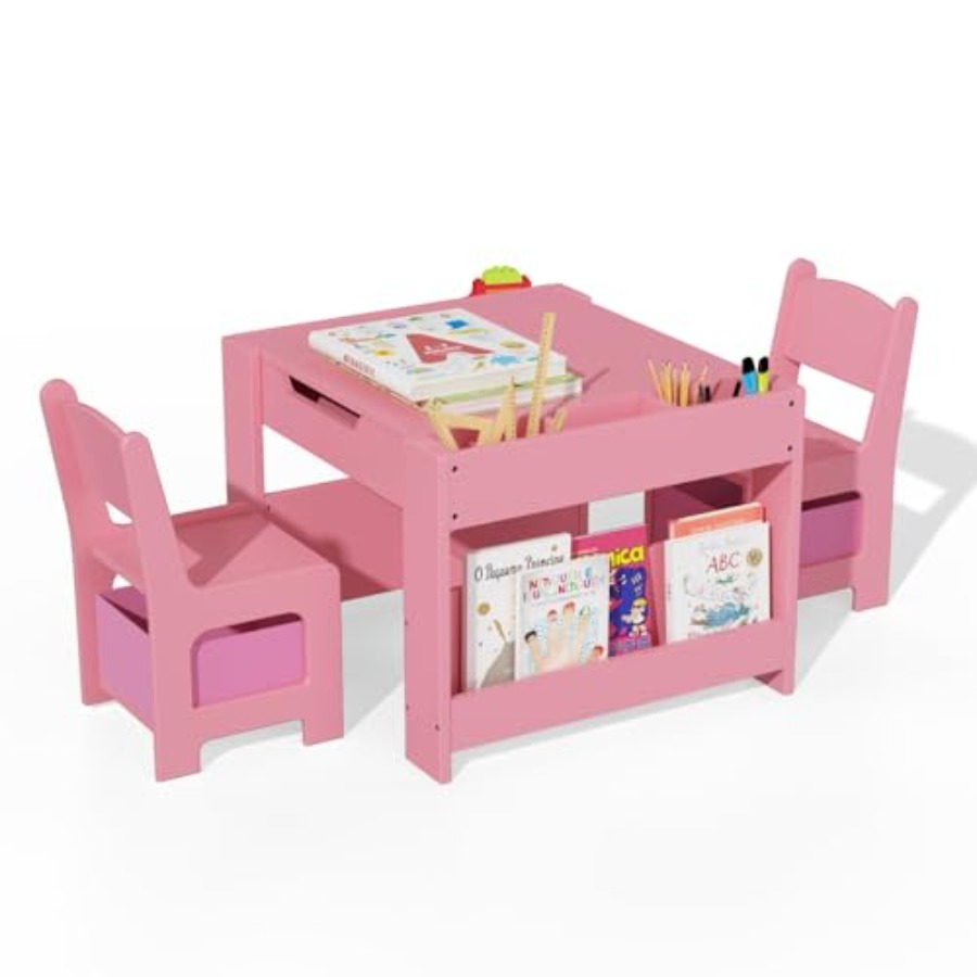 4 in 1 Wooden Activity Table a - Art And Craft For Nursery 评论和价格