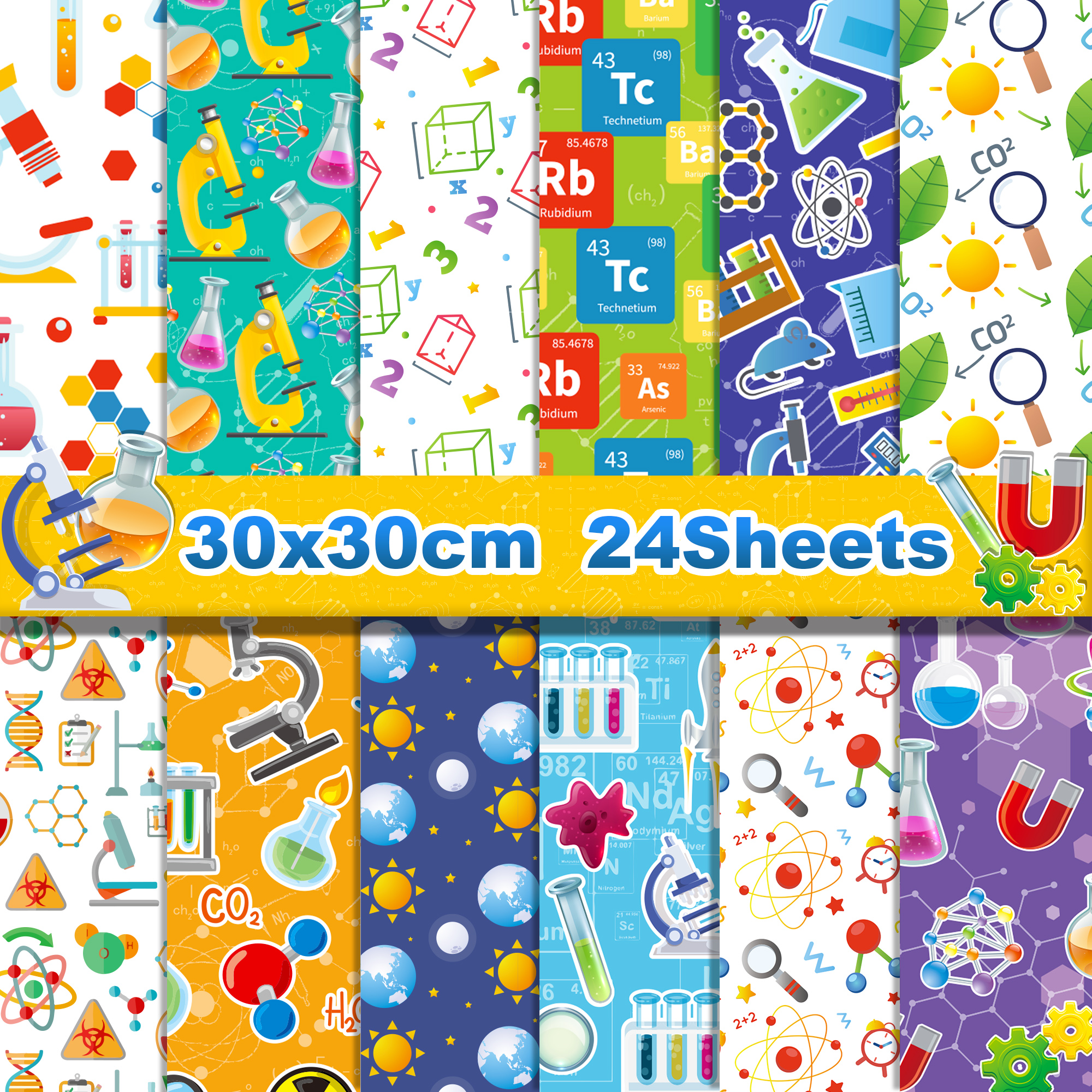 24pcs Science Scientist Scrapb - Art And Craft Science 评论和价格