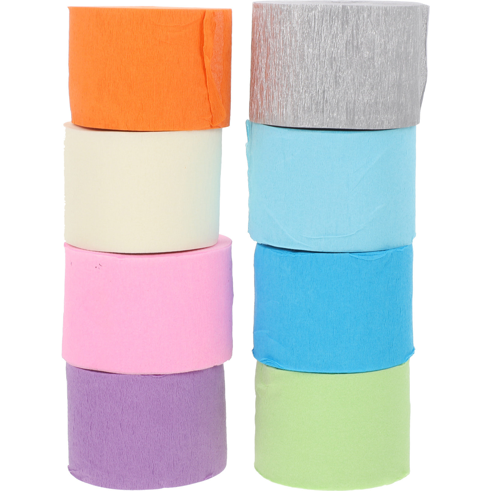 8 Rolls Vibrant Crepe Paper St - Art And Craft Science 评论和价格