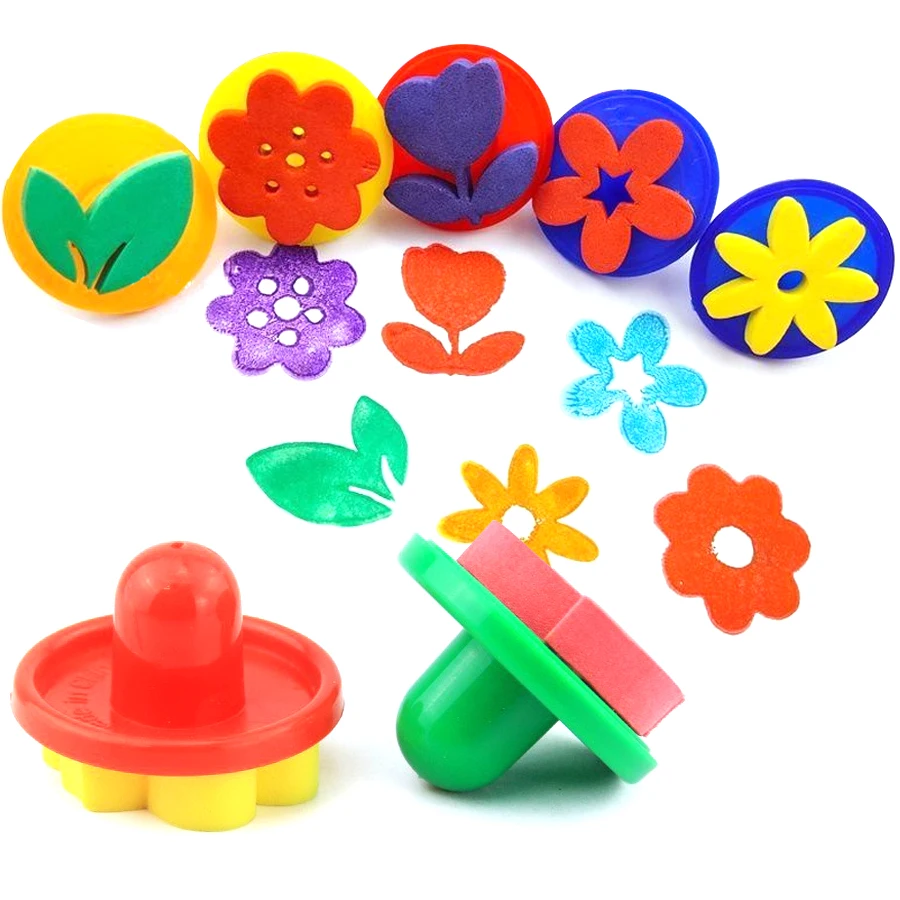 6pcs/set Flower Leaf Painting  - Art Craft With Leaves 评论和价格