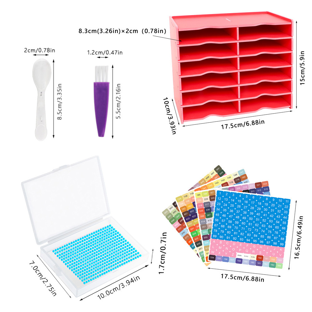 12pcs Diamond Painting Art Tra - Art Craft Organizer 评论和价格