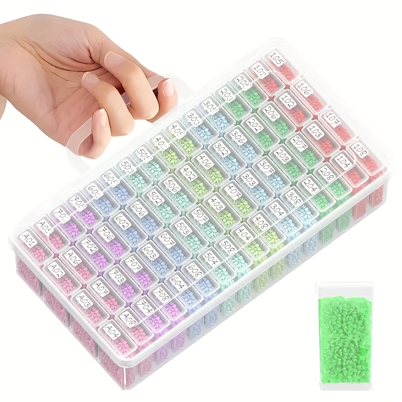 64 Grids Clear Plastic Storage - Art Craft Organizer 评论和价格