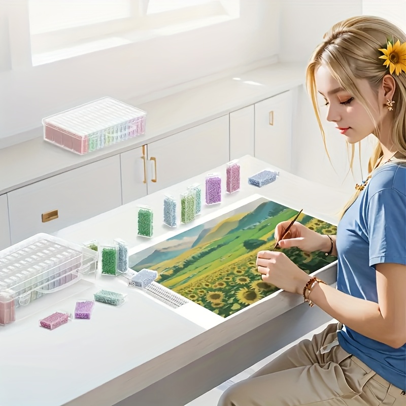64 Grids Clear Plastic Storage - Art Craft Organizer 评论和价格