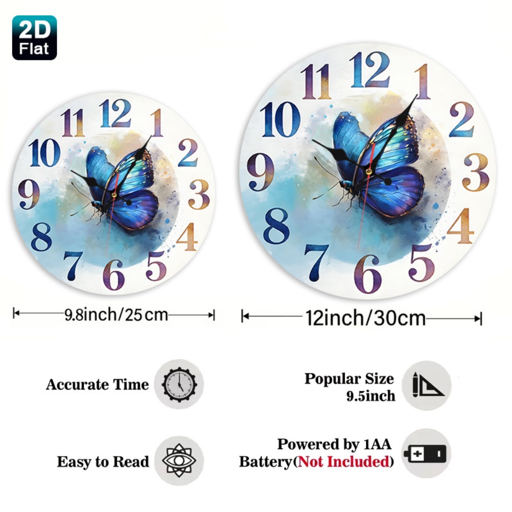 2D Flat Blue Butterfly Nursery - Art And Craft For Nursery 评论和价格