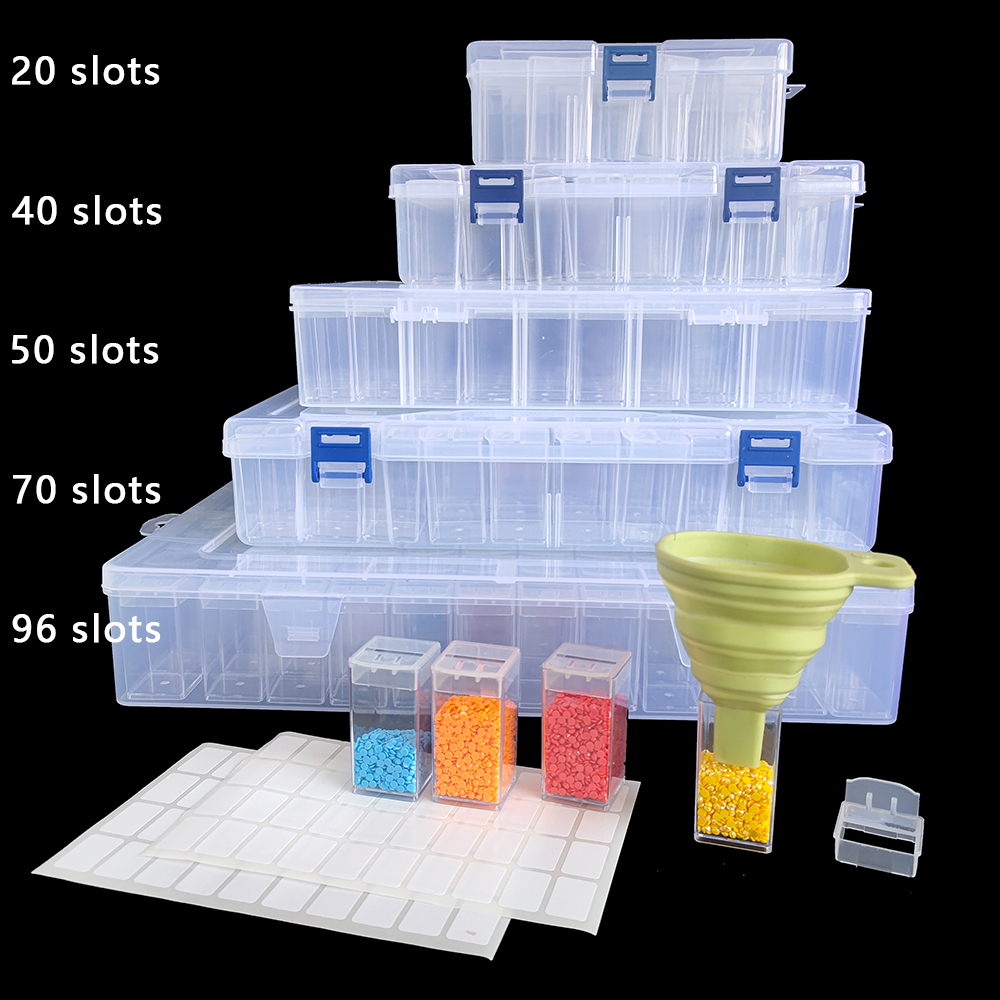 Square Plastic Diamond Paintin - Art Craft Organizer 评论和价格