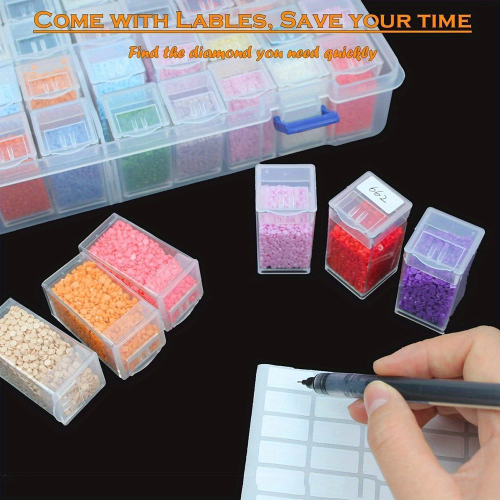 Square Plastic Diamond Paintin - Art Craft Organizer 评论和价格