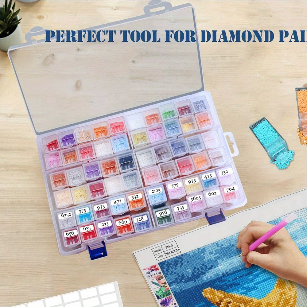 Square Plastic Diamond Paintin - Art Craft Organizer 评论和价格