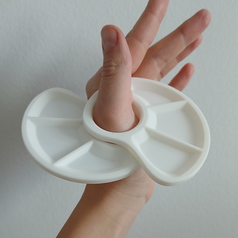 1/2pc Thumb Palette Ergonomic  - Art Craft Class 评论和价格