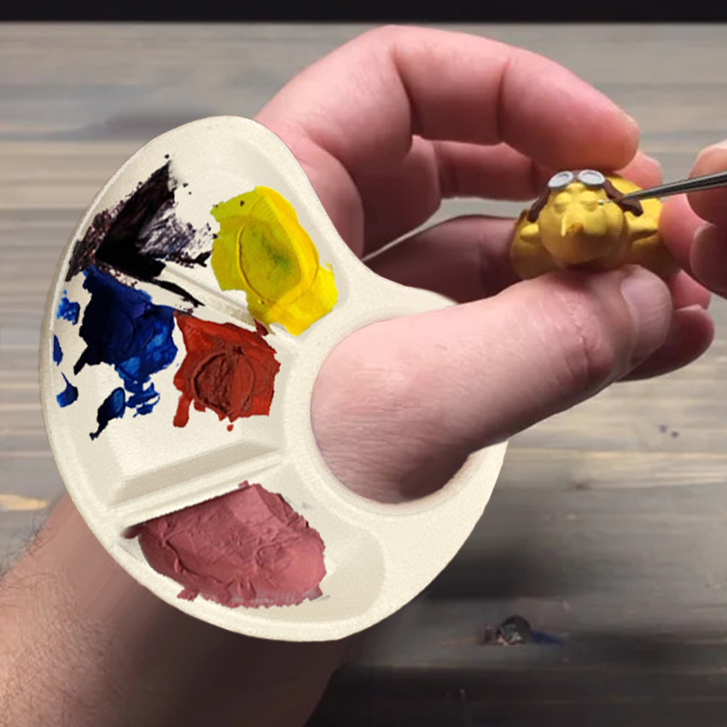 1/2pc Thumb Palette Ergonomic  - Art Craft Class 评论和价格