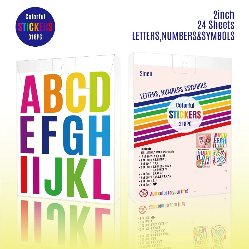 318pcs  Large Letter Stickers  - Art Craft 2 Year Olds 评论和价格
