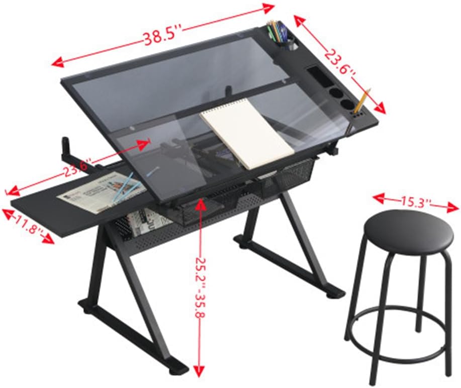 Table w/Stool, Height Adjustab - Art & Craft Paper Ideas For Kids 评论和价格
