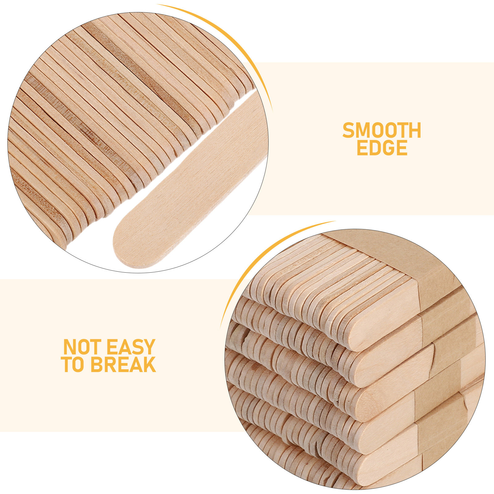 600Pcs Wooden Sticks Natural C - Art Craft Ice Cream 评论和价格