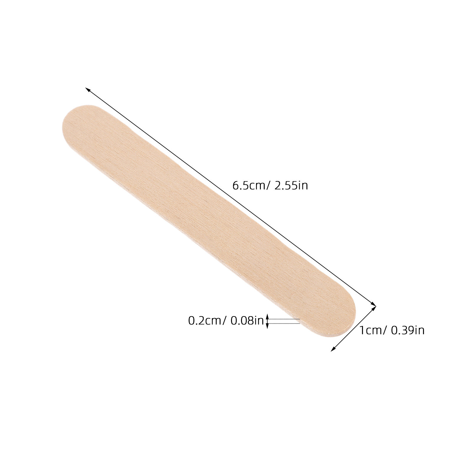 600Pcs Wooden Sticks Natural C - Art Craft Ice Cream 评论和价格